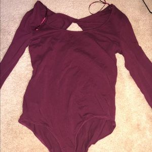 Burgundy Bodysuit